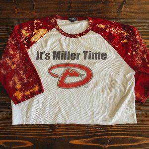 ACID-WASHED ARIZONA DIAMONDBACKS BASEBALL TEE SZXL